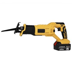 288VF Cordless Electric Reciprocating Saw Variable Speed Metal Wood Cutting Tool W/ None/1/2pcs Battery &amp; 4 Blades