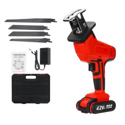 42VF 13000mAh Cordless Reciprocating Saw Electric Saws Portable Woodworking Power Tools 1 set  42VF 13000mAh Cordless Reciprocating Saw Electric Saws Portable Woodworking Power Tools 1 set