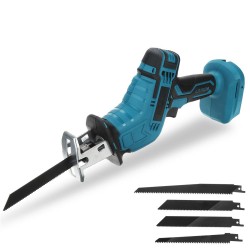 Portable Cordless Electric Saw Reciprocating Saw No Battery with 4PC Blades Metal Wood Cutting Tool for 18V Battery Portable Cordless Electric Saw Reciprocating Saw No Battery with 4PC Blades Metal Wood Cutting Tool for 18V Battery