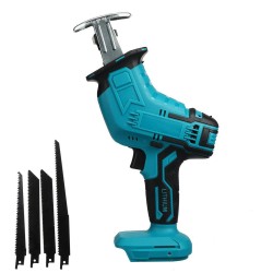 Portable Cordless Electric Saw Reciprocating Saw No Battery with 4PC Blades Metal Wood Cutting Tool for 18V Battery Portable Cordless Electric Saw Reciprocating Saw No Battery with 4PC Blades Metal Wood Cutting Tool for 18V Battery