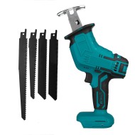 Socoje 18V Cordless Reciprocating Saw Body With 4 Saw Blades Woodworking Pruning Saw For Makita 18V Battery Socoje 18V Cordless Reciprocating Saw Body With 4 Saw Blades Woodworking Pruning Saw For Makita 18V Battery