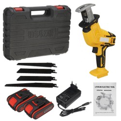 Socoje 88VF 10mm Cordless Electric Reciprocating Saw w/ 4 Blades Electric Wood Cutting Recip Prunning Socoje 88VF 10mm Cordless Electric Reciprocating Saw w/ 4 Blades Electric Wood Cutting Recip Prunning