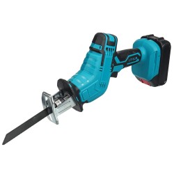 88VF Cordless Reciprocating Saw Battery Powered Electric Saw For Metal/Wood/PVC Pipe/Tree With 4 Saw Blades & Battery For Makita