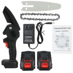 4 800W Cordless One-Hand Saw Woodworking Electric Chain Saw Wood Cutter W/ 0/1/2pcs Battery