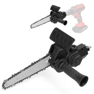 6 Inch Portable Electric Chainsaw Conversion Head Kits Electric Drill to Electric Chain Saw Adapter Portable Pruning Saw 6 Inch Portable Electric Chainsaw Conversion Head Kits Electric Drill to Electric Chain Saw Adapter Portable Pruning Saw