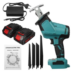 88VF 15mm 3000rpm Portable Electric Cordless Reciprocating Saw Pruning Chain Saw Rechargeable Woodworking Power Tools Wood Cutter 88VF 15mm 3000rpm Portable Electric Cordless Reciprocating Saw Pruning Chain Saw Rechargeable Woodworking Power Tools Wood Cutter