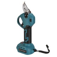 Socoje 21V Brushless Pruning Shears with 1500mAh Battery and European Charger in Blue and Black - Compact Plastic Case with CE Label and 30mm Opening. Socoje 21V Brushless Pruning Shears with 1500mAh Battery and European Charger in Blue and Black - Compact Plastic Case with CE Label and 30mm Opening.