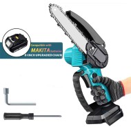 Socoje 21V Mini Chainsaw Compact Power Tool with Pure Copper Motor Lightweight 6-inch Pruner with Safety Lock Upper Deflector Ideal Socoje 21V Mini Chainsaw Compact Power Tool with Pure Copper Motor Lightweight 6-inch Pruner with Safety Lock Upper Deflector Ideal
