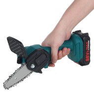 Socoje 88V Cordless Electric Saw 4inch One-hand Chain Saws Woodworking Cutting Tool W/ 1 or 2pcs Battery Tree Pruning Shears US Plug Socoje 88V Cordless Electric Saw 4inch One-hand Chain Saws Woodworking Cutting Tool W/ 1 or 2pcs Battery Tree Pruning Shears US Plug