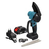Socoje 88VF 6 Inch Electric Chain Saw 1500W Cordless One-Hand Saws Woodworking Tool Wood Cutter W/ None/1/2 Battery For MakitaBattery Socoje 88VF 6 Inch Electric Chain Saw 1500W Cordless One-Hand Saws Woodworking Tool Wood Cutter W/ None/1/2 Battery For MakitaBattery