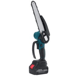 388VF 8 Inch Cordless Electric Chain Saw One-Hand Wood Cutter Pruning Saws Garden Power Tools