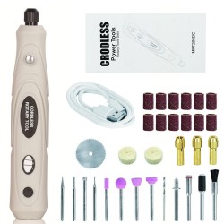 Mini Electric Engraving Cordless Rotary Tool Mini Grinder Machine USB Charging 3 Variable Speed Rotary Tool with 31 Accessories Mini Electric Engraving Cordless Rotary Tool Mini Grinder Machine USB Charging 3 Variable Speed Rotary Tool with 31 Accessories