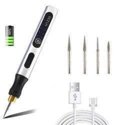USB Cordless Rotary Tool Kit Woodworking Engraving Pen DIY For Jewelry Metal Glass Mini Wireless Drill USB Cordless Rotary Tool Kit Woodworking Engraving Pen DIY For Jewelry Metal Glass Mini Wireless Drill