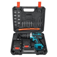 288VF 10mm Electric Drill 25+3 Torque Adjustment Switch Stepless Speed W/1pc/2pc Battery AU/EU/US Plug 1pc 288VF 10mm Electric Drill 25+3 Torque Adjustment Switch Stepless Speed W/1pc/2pc Battery AU/EU/US Plug 1pc