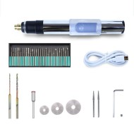 Mini Grinder Engraving Pen 25W 3-Speed 5000-25000r/min USB Type-C Charging 2.35mm Clamping Diameter for Nail Art Carving Polishing Grinding Mini Grinder Engraving Pen 25W 3-Speed 5000-25000r/min USB Type-C Charging 2.35mm Clamping Diameter for Nail Art Carving Polishing Grinding