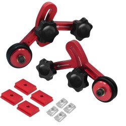 Socoje Bearing Roller Feeder Precision Clear-Cut Stock Guides Woodworking Aluminum Feather Loc Board Anti Rebound Safety Feeder 2pcs Socoje Bearing Roller Feeder Precision Clear-Cut Stock Guides Woodworking Aluminum Feather Loc Board Anti Rebound Safety Feeder 2pcs