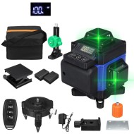 Socoje 16 line Green Laser Level App Control 4D 360 degrees H&V Cross Line Self Leveling Remote Control 1pc Socoje 16 line Green Laser Level App Control 4D 360 degrees H&V Cross Line Self Leveling Remote Control 1pc