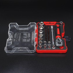 36PCS Sleeve Combination Set Sleeve Batch Head Set Auto Repair Tool Household Hardware Tool Combination 36PCS Sleeve Combination Set Sleeve Batch Head Set Auto Repair Tool Household Hardware Tool Combination