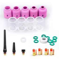 38PCS TIG Welding Torch Accessories Kit Multiple Models Welding Gasket Kit Replacement High Plasticity for WP-18 38PCS TIG Welding Torch Accessories Kit Multiple Models Welding Gasket Kit Replacement High Plasticity for WP-18