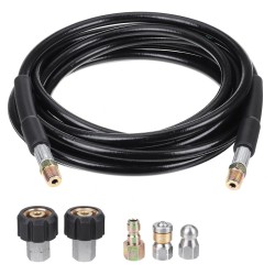 5-30m 1/4 M-NPT Hose Sewer Line And Drain Jetter Kit W/ Sewer Nozzle Adapter 1pc 5-30m 1/4 M-NPT Hose Sewer Line And Drain Jetter Kit W/ Sewer Nozzle Adapter 1pc