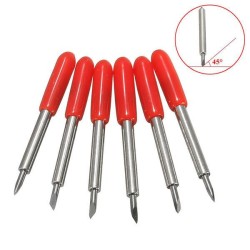 6pcs 45 Degree 23x2mm Cutting Plotter Blades Bit for Roland Vinyl Cutter Holder 6pcs 45 Degree 23x2mm Cutting Plotter Blades Bit for Roland Vinyl Cutter Holder
