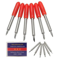 6pcs 45 Degree 23x2mm Cutting Plotter Blades Bit for Roland Vinyl Cutter Holder 6pcs 45 Degree 23x2mm Cutting Plotter Blades Bit for Roland Vinyl Cutter Holder