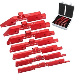 7pcs Aluminum Router Table Setup Bars Precision Setup Blocks Height Gauge Set for Router Table Saw 7pcs Aluminum Router Table Setup Bars Precision Setup Blocks Height Gauge Set for Router Table Saw