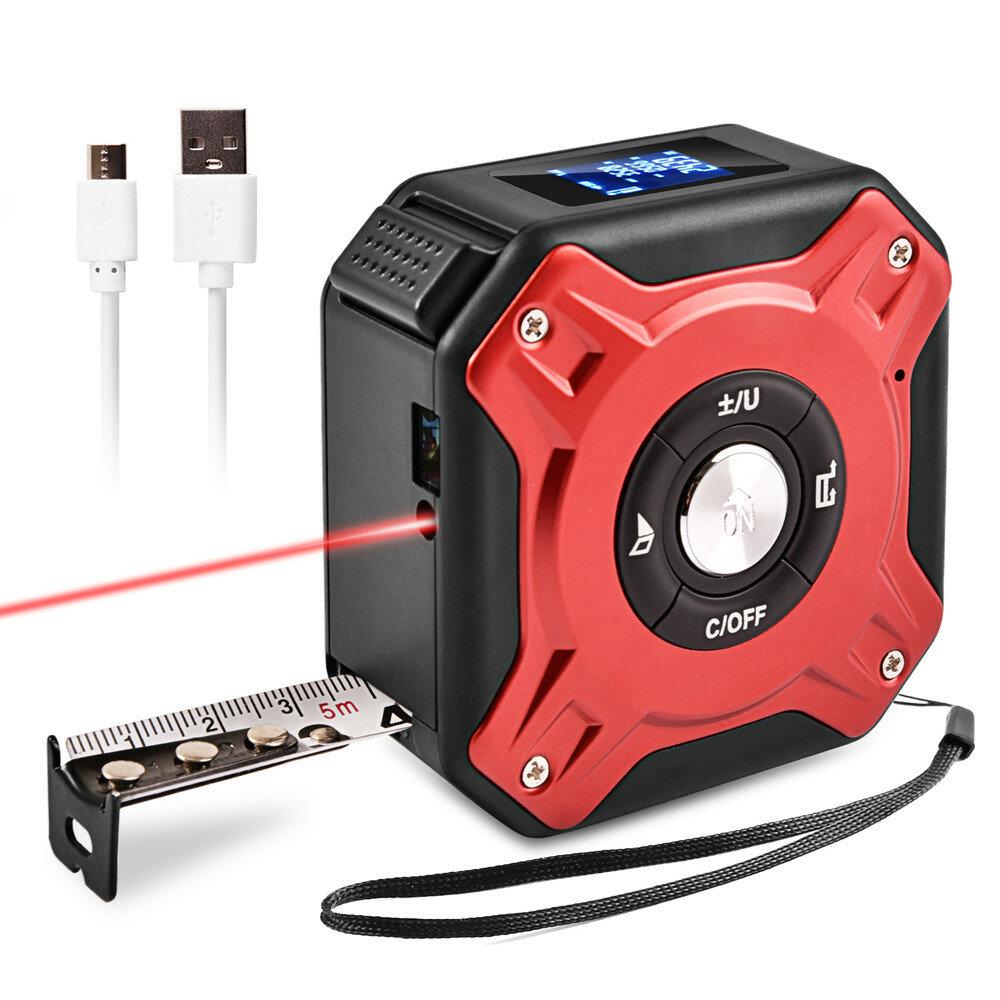 Laser Measuring Tape Retractable Ruler Laser Distance Meter