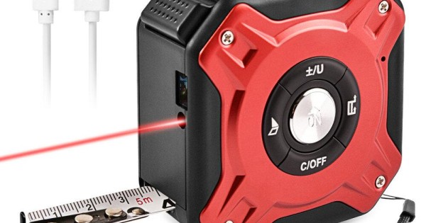 Laser Measuring Tape Retractable Ruler Laser Distance Meter