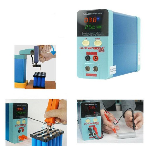 11.3KW Handheld Spot Welder Energy Storage Type Socoje Electric Welder with Test Voltage Function for Battery Welding Repair Production EU/US Plug 1pc
