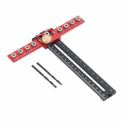 Professional Handle Punch Locator with Adjustable Distance Precise Scale for Door Handle Hole Drilling and Easy Installation Professional Handle Punch Locator with Adjustable Distance Precise Scale for Door Handle Hole Drilling and Easy Installation