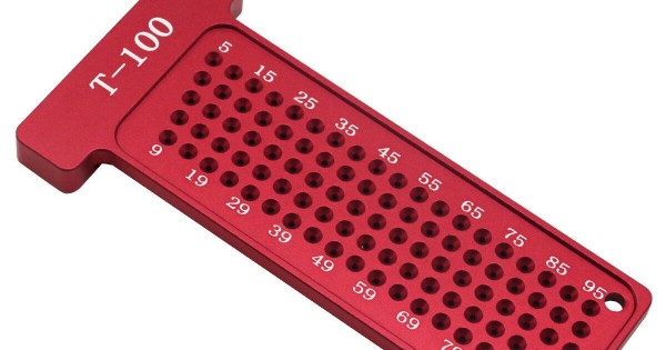 T type Woodworking Scriber Metric/Inch Precision T-Ruler