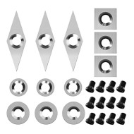 Tungsten Carbide Cutters Inserts Set Socoje Include 11 mm Square With Radiu 12mm And 8.9mm Round 30 X 10mm Diamond With Pointed Point 125pcs Tungsten Carbide Cutters Inserts Set Socoje Include 11 mm Square With Radiu 12mm And 8.9mm Round 30 X 10mm Diamond With Pointed Point 125pcs