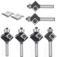 2 in 1 Disposable Insert Router Bit Corner Round or Bevel Knife Style Carbide with Bearing Milling Cutters for Wood 2 in 1 Disposable Insert Router Bit Corner Round or Bevel Knife Style Carbide with Bearing Milling Cutters for Wood