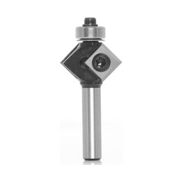 2 in 1 Disposable Insert Router Bit Corner Round or Bevel Knife Style Carbide with Bearing Milling Cutters for Wood
