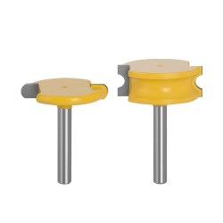 2PCS Canoe Flute and Bead Router Bit Set Precise Cutting Tool Ideal For Decorative Edges Long-Lasting Performance 1/2 1/4 6mm 8m 12mm