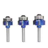 6mm 8mm 1/4Shank Z4 Corner Round Router Bit R1 R2 R3 Trim Edging Woodworking Mill Cutter Bit 3PCS  6mm 8mm 1/4Shank Z4 Corner Round Router Bit R1 R2 R3 Trim Edging Woodworking Mill Cutter Bit 3PCS