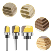3pcs Multi size Shank Round Nose Bits With Bearing Router Bits Carbide Cutters Woodworking Milling Cutter For Wood Bit Face Mill Tools 3pcs Multi size Shank Round Nose Bits With Bearing Router Bits Carbide Cutters Woodworking Milling Cutter For Wood Bit Face Mill Tools