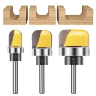 3pcs Multi size Shank Round Nose Bits With Bearing Router Bits Carbide Cutters Woodworking Milling Cutter For Wood Bit Face Mill Tools 3pcs Multi size Shank Round Nose Bits With Bearing Router Bits Carbide Cutters Woodworking Milling Cutter For Wood Bit Face Mill Tools