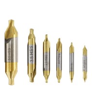 6PCS 1.0-5.0mm High-Speed Steel Center Drill Bits Set 60-Degree Countersink Lathe Metalworking Tools 6PCS 1.0-5.0mm High-Speed Steel Center Drill Bits Set 60-Degree Countersink Lathe Metalworking Tools