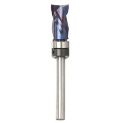 Blue Nano Coated High-End Milling Cutter Hard Alloy Extended Shaft Versatile Woodworking Tool Superior Precision Durable Design