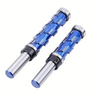 High-Grade Carbide Flush Trim Router Bit with 1/2 Round Shank Double Bearing Design for Woodworking Projects Ideal High-Grade Carbide Flush Trim Router Bit with 1/2 Round Shank Double Bearing Design for Woodworking Projects Ideal