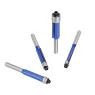 Silver Blue Double Bearing Router Bit Trimming Knife Woodworking Milling Tools  Double-edged Trimming Machine Blade Silver Blue Double Bearing Router Bit Trimming Knife Woodworking Milling Tools  Double-edged Trimming Machine Blade