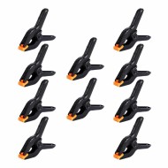 10pcs Ratchet Bar Clamp 2/3/4/6 Inch Woodworking A-Clip Black Wood Working Clip Plastic DIY Ergonomic Grip for Crafts Photography 10pcs Ratchet Bar Clamp 2/3/4/6 Inch Woodworking A-Clip Black Wood Working Clip Plastic DIY Ergonomic Grip for Crafts Photography