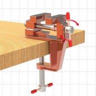 1PCS Upgraded Mini Aluminum Alloy Bench Table Clamp-on Vise Clamp Fixed Tool for Woodworking / Metalworking / Cutting Conduit / Drilling 1PCS Upgraded Mini Aluminum Alloy Bench Table Clamp-on Vise Clamp Fixed Tool for Woodworking / Metalworking / Cutting Conduit / Drilling