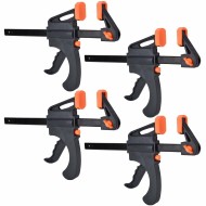 2/4PCS F-Bar Clamp Woodworking Clamp 4Inch Bar F Clamps Clip Wood Carpenter Tool Grip Quick Ratchet Release Squeeze Woodworking DIY Hand Tool Kit 2/4PCS F-Bar Clamp Woodworking Clamp 4Inch Bar F Clamps Clip Wood Carpenter Tool Grip Quick Ratchet Release Squeeze Woodworking DIY Hand Tool Kit