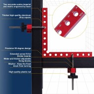 2 Packs 180mm x 180mm 90° Right Angle Clamps Positioning Squares MM/Inch Scale Aluminum Alloy Woodworking Carpenter Corner Clamping 2 Packs 180mm x 180mm 90° Right Angle Clamps Positioning Squares MM/Inch Scale Aluminum Alloy Woodworking Carpenter Corner Clamping