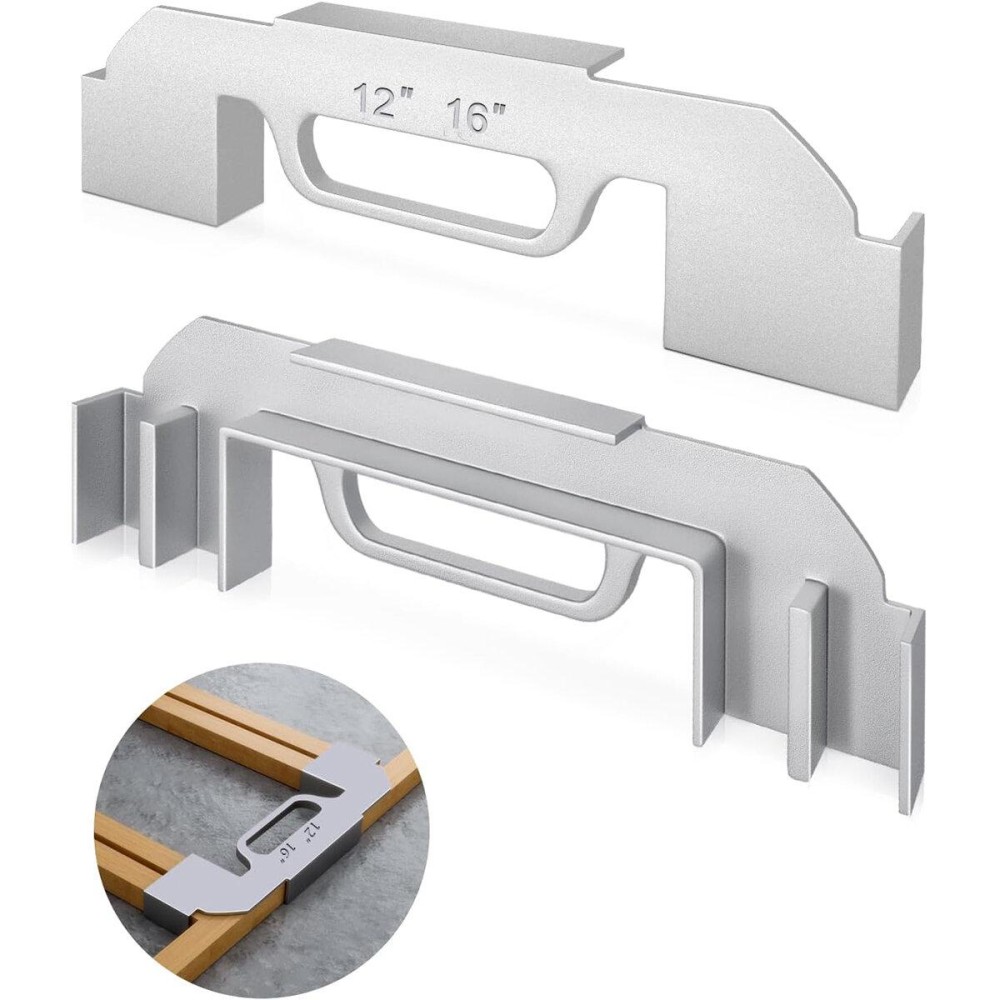 OICGOO 13-in-1 Framing Stud Layout Tool - Adjustable 12-24 Inches (Model DJ-070)