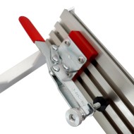 Adjustable Spline Jig for Table Saw & Router Table Silver Aluminum Alloy Material 1/2in-16in Project Size Compatibility with 4 Molded Flip Stops Adjustable Spline Jig for Table Saw & Router Table Silver Aluminum Alloy Material 1/2in-16in Project Size Compatibility with 4 Molded Flip Stops