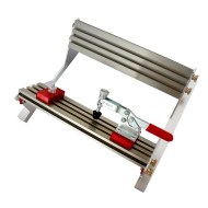 Adjustable Spline Jig for Table Saw & Router Table Silver Aluminum Alloy Material 1/2in-16in Project Size Compatibility with 4 Molded Flip Stops Adjustable Spline Jig for Table Saw & Router Table Silver Aluminum Alloy Material 1/2in-16in Project Size Compatibility with 4 Molded Flip Stops
